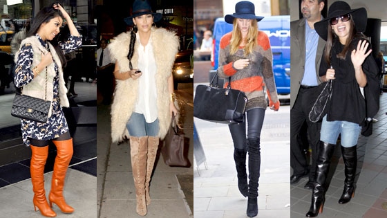 Kourtney Kardashian, Kim Kardashian, Rosie Huntington-Whiteley, Lea Michele