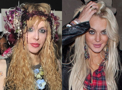 Courtney Love, Lindsay Lohan