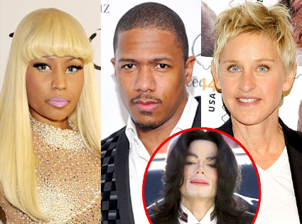 Nicki Minaj, Nick Cannon, Ellen DeGeneres, Michael Jackson