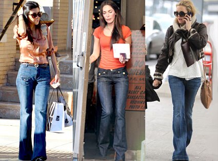 kourtney kardashian flared jeans