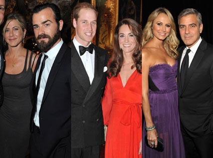 Jennifer Aniston, Justin Theroux, Kate Middleton, Prince William, George Clooney, Stacey Kiebler