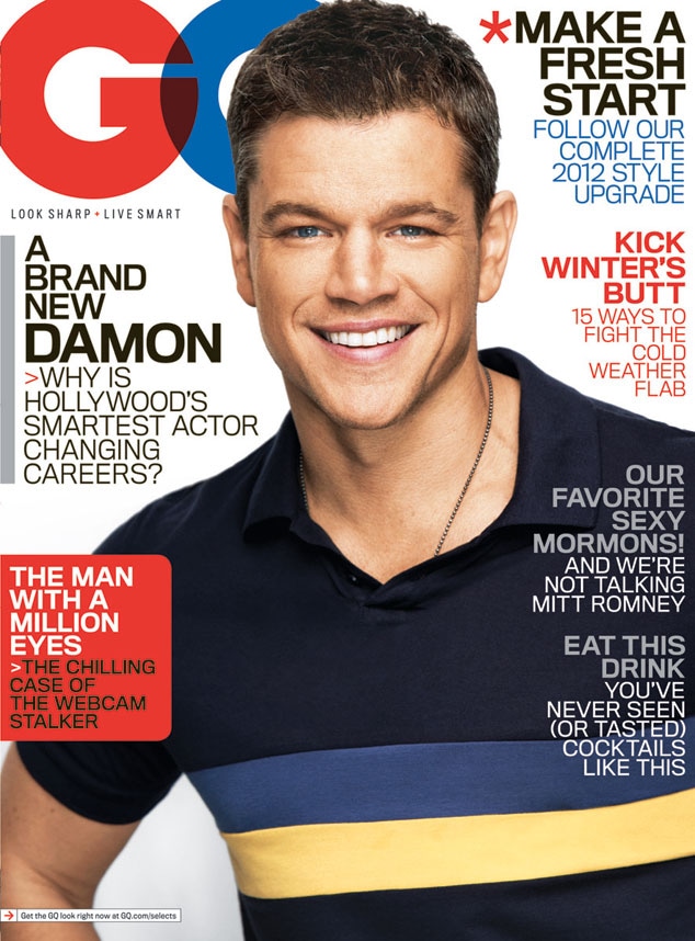 GQ Cover, Matt Damon