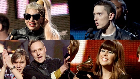 Lady Gaga, Eminem, Arcade Fire, Lady Antebellum