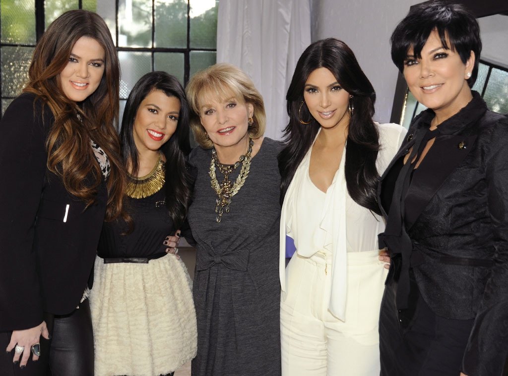 Khloe Kardashian Odom, Kourtney Kardashian, Barbara Walters, Kim Kardashian, Kris Jenner
