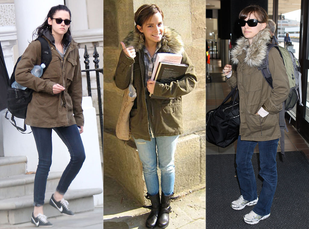 Emma watson in on sale fox fur coat