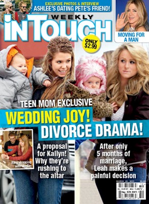 Kailyn, Leah, Teen Mom, InTouch Cover