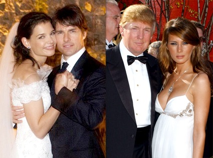 Tom Cruise, Katie Holmes, Donald Trump, Melania Knauss