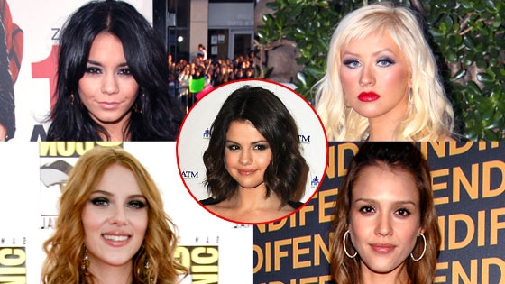 Vanessa Hudgens, Scarlett Johansson, Jessica Alba, Selena Gomez, Christina Aguilera
