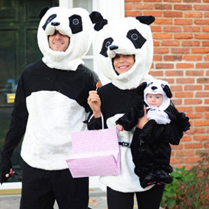 Топалов в костюме панды