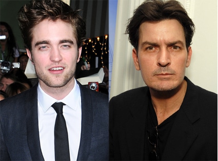 Charlie Sheen, Robert Pattinson