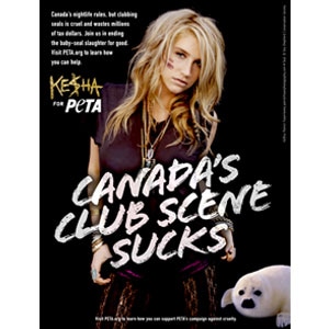 Kesha, PETA Ad