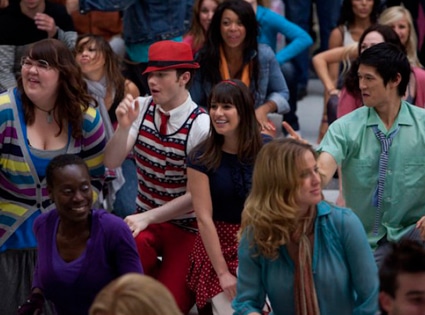 Glee, Chris Colfer, Lea Michele, harry Shum Jr.