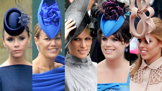 Victoria Beckham, Tara Palmer-Tom, Zara Phillips, Princess Eugenie, Princess Beatrice