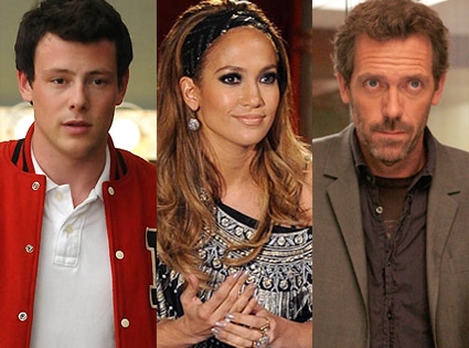 Cory Monteith, Glee, Jennifer Lopez, American Idol, Hugh Laurie, House