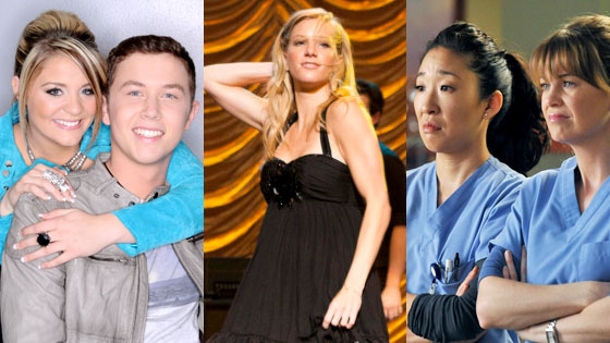 American Idol, Glee, Sandra Oh, Ellen Pompeo, Greys Anatomy