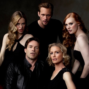 Kristin Bauer van Straten, Alexander Skarsgard, Deborah Ann Woll, Jessica Tuck, Stephen Moyer, True Blood, Publicity Art