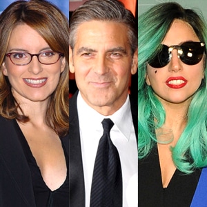 Tine Fey, George Clooney, Lady Gaga