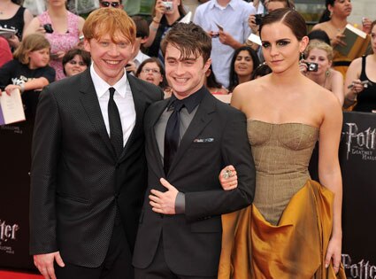 Rupert Grint Daniel Radcliff Emma Watson From Harry