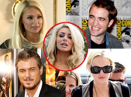 Paris Hilton, Robert Pattinson, Eric Dane, Lindsay Lohan, Courtney Stodden