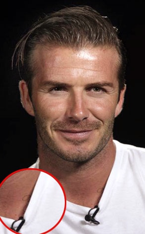 David Beckham shows off tattoos inspired by his children