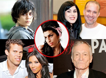 Vanessa Hudgens, Kat Von D, Jesse James, Kim Kardashian, Kris Humphries, Hugh Hefner, Amy Winehouse