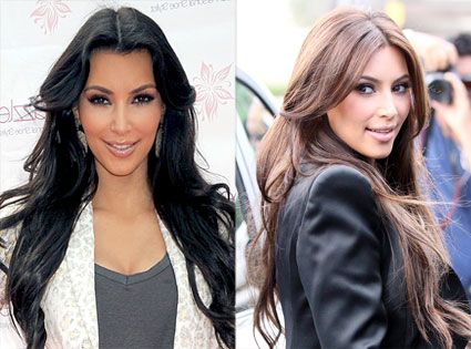 Kim Kardashian Wavy Black Loose Waves Hairstyle | Steal Her Style