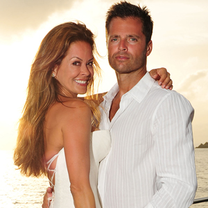 Check Out Brooke Burke And David Charvets Romantic Sunset Wedding Pic E Online Ca 