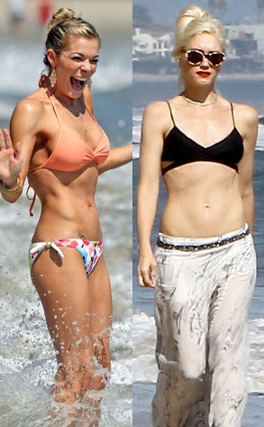 Dueling Bikini Shots of the Day Gwen Stefani vs. LeAnn Rimes