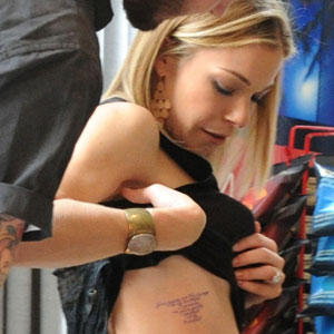 LeAnn Rimes gets new Gods work ink on her forearm from Lady Gaga and  Demi Lovatos tattoo artist  Daily Mail Online