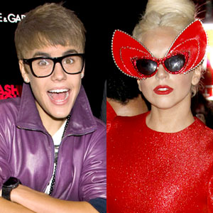 Lady Gaga umarmt Justin Bieber