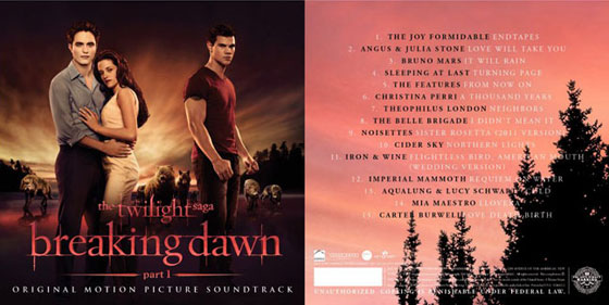 breaking dawn part 2 soundtrack list