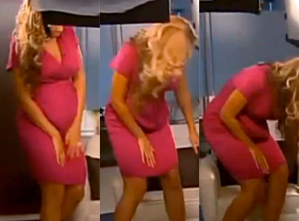 beyonce baby bump collapses