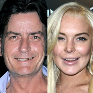 Charlie Sheen, Lindsay Lohan