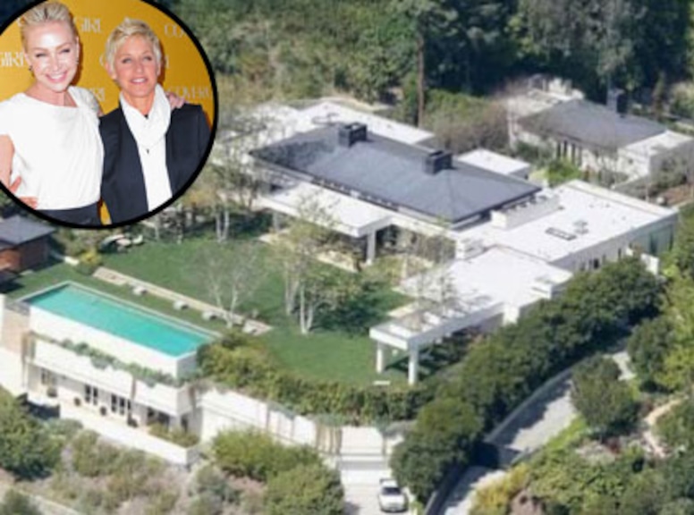 Ellen Degeneres, Portia De Rossi, Beverly Hills Home 