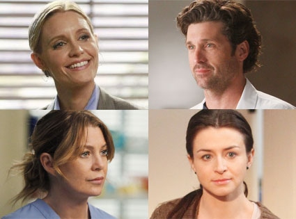 Caterina Scorsone, Ellen Pompeo, Kadee Strickland, Patrick Dempsey, Grey's Anatomy, Private Practice