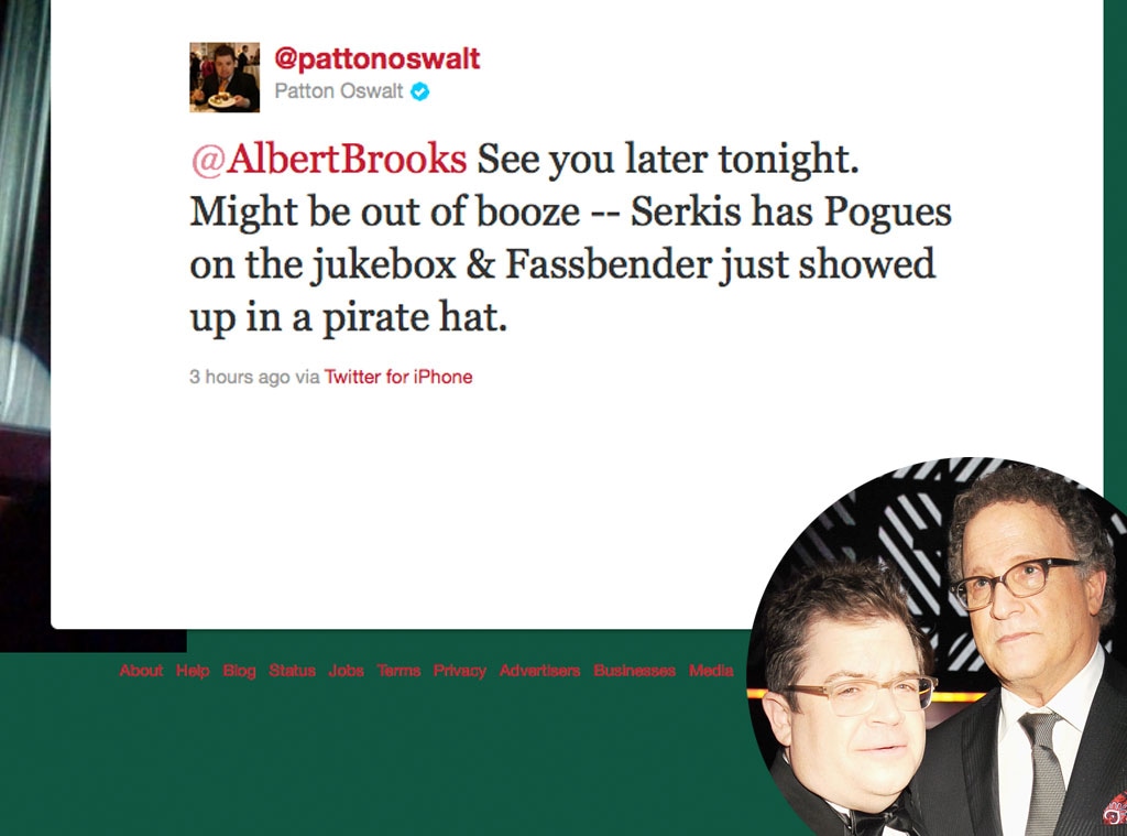 Patton Oswalt, Alberts Brooks, Twitter