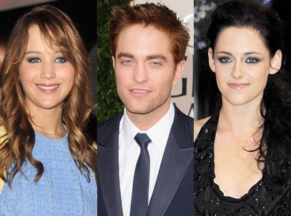Jennifer Lawrence, Robert Pattinson, Kristen Stewart