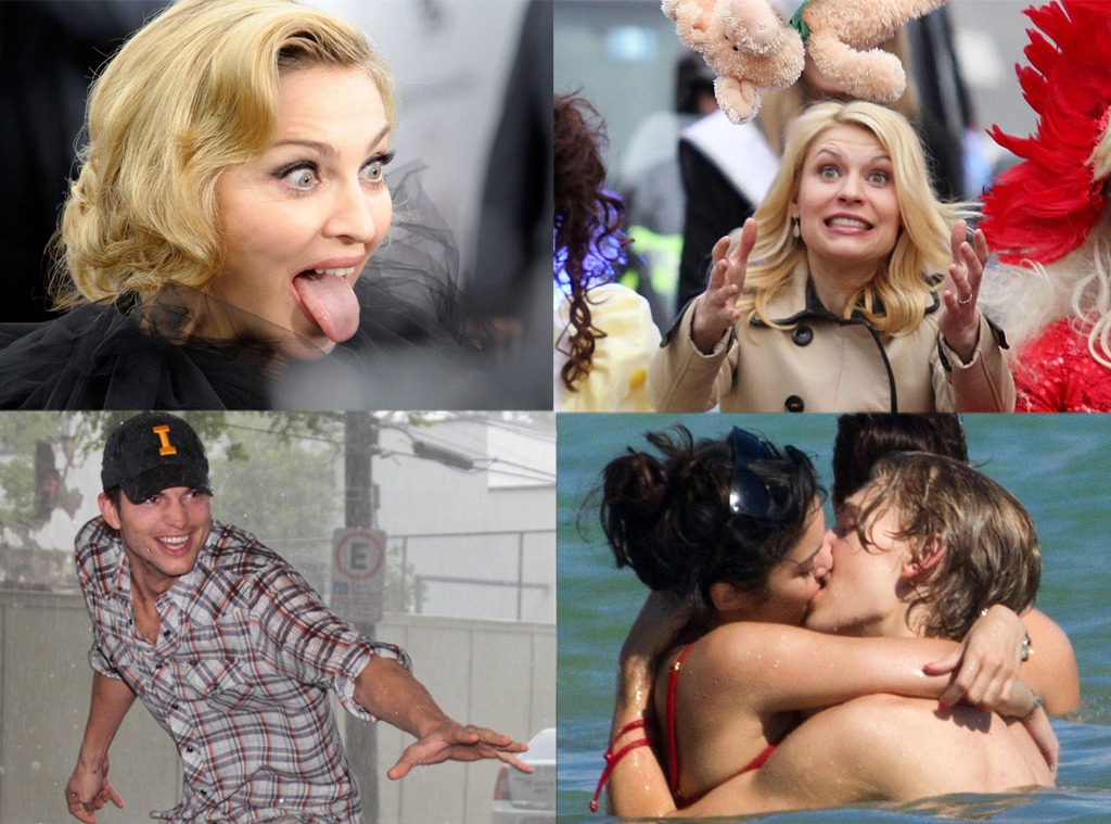 Madonna, Claire Danes, Ashton Kutcher, Vanessa Hudgens