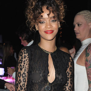 Rihanna Rings in the New Year With a Flash—of Her Pierced Nipple!