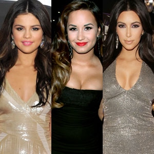 Demi Lovato, Selena Gomez, Kim Kardashian