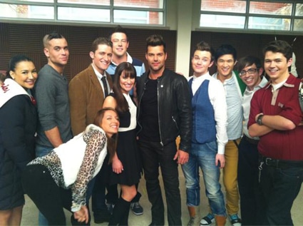 Ricky Martin, Glee, Twitter