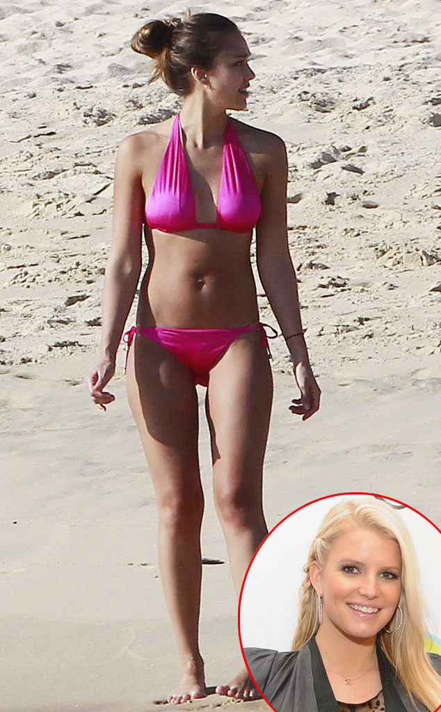 Get in Line Even Jessica Simpson Wants Jessica Alba s Bikini Body