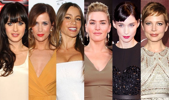 Kate Winslet, Rooney Mara, Michelle Williams, Kristen Wiig, Zooey Deschanel, Sofia Vergara