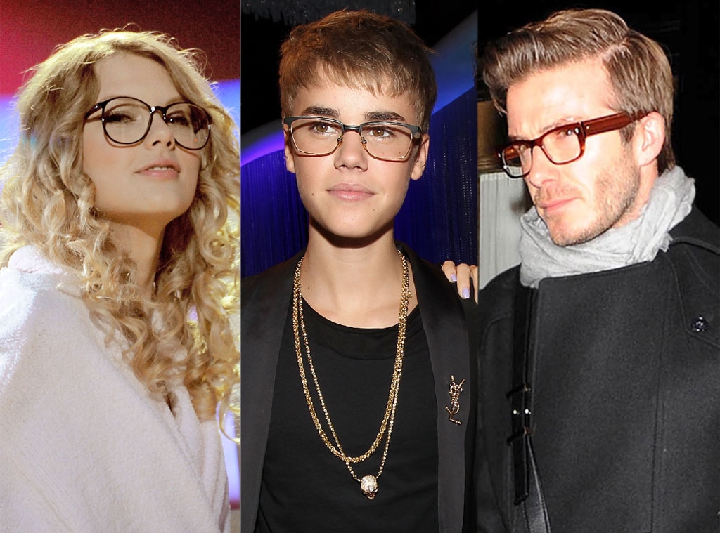 Taylor Swift, Justin Bieber, David Beckham