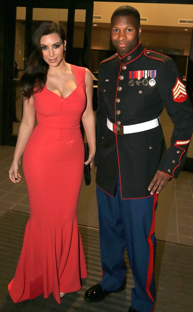Kim Stuns at Marine Corps Ball Kim Stuns at Marine Corps Ball