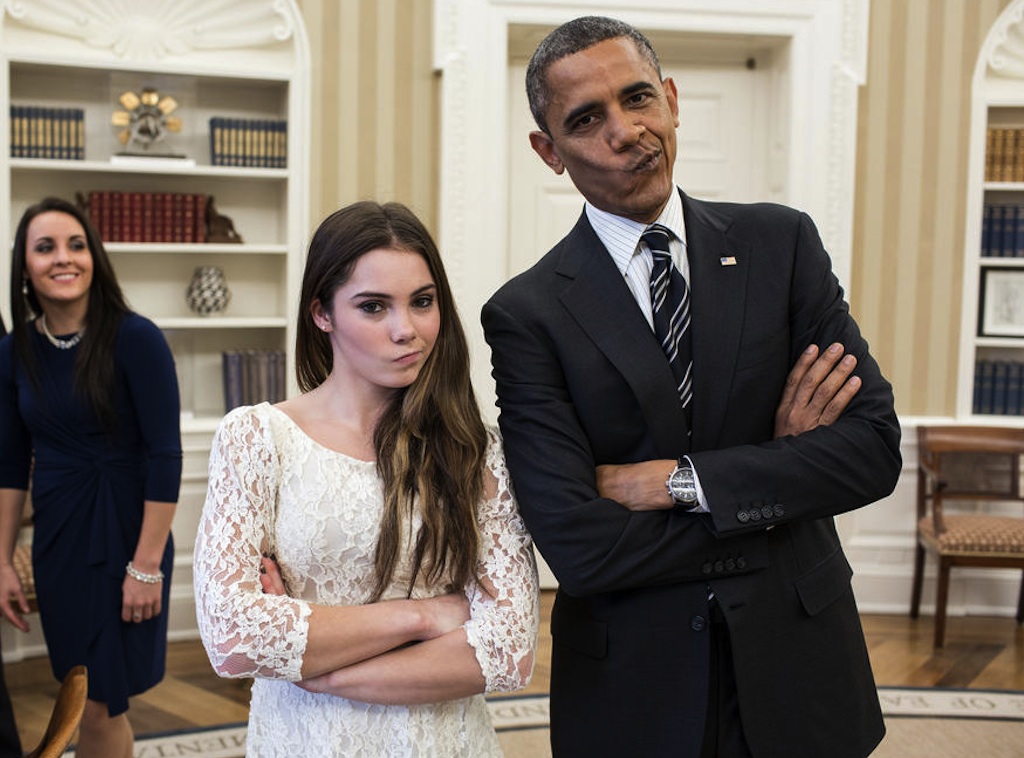 President Barack Obama and McKayla Maroney Are Not Impressed - E! Online