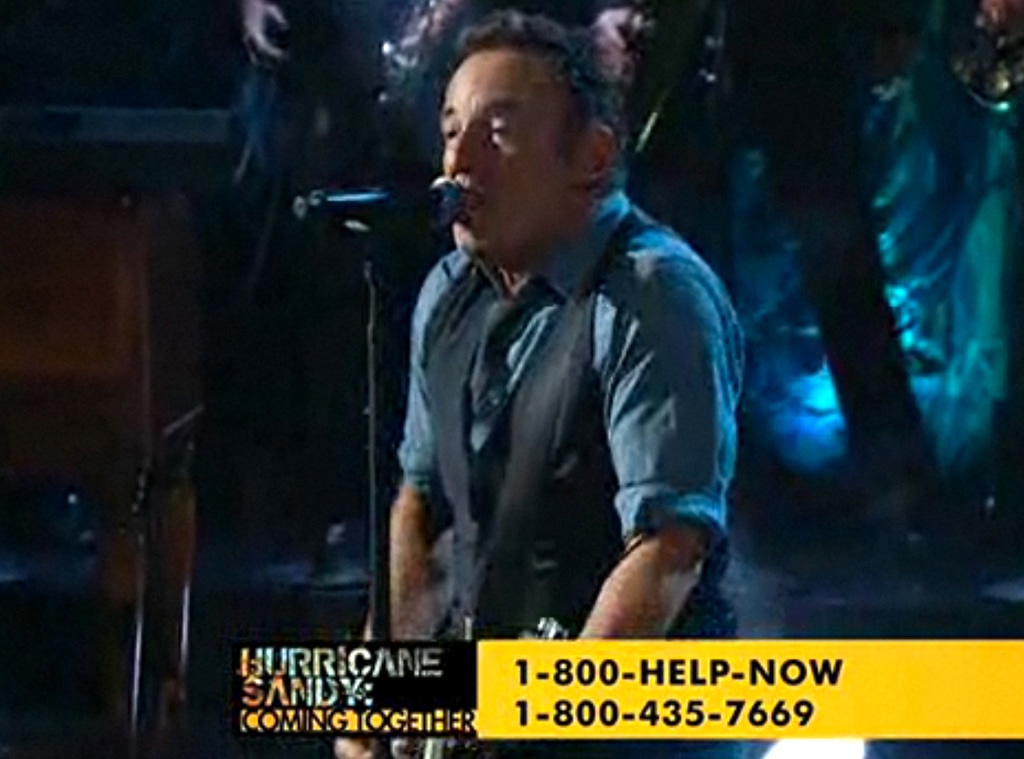 Bruce Springsteen, Hurricane Sandy Coming Together
