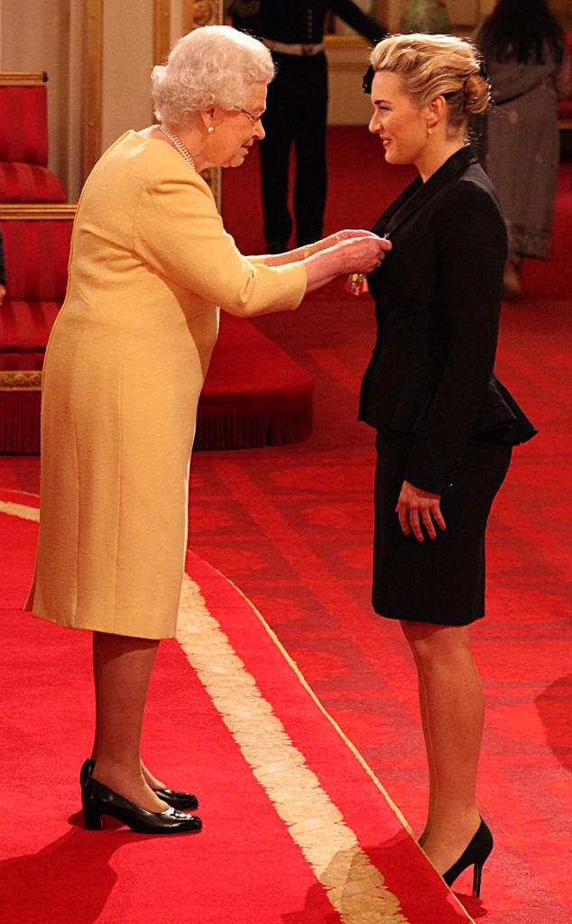 Kate Winslet Gets CBE From Queen - E! Online