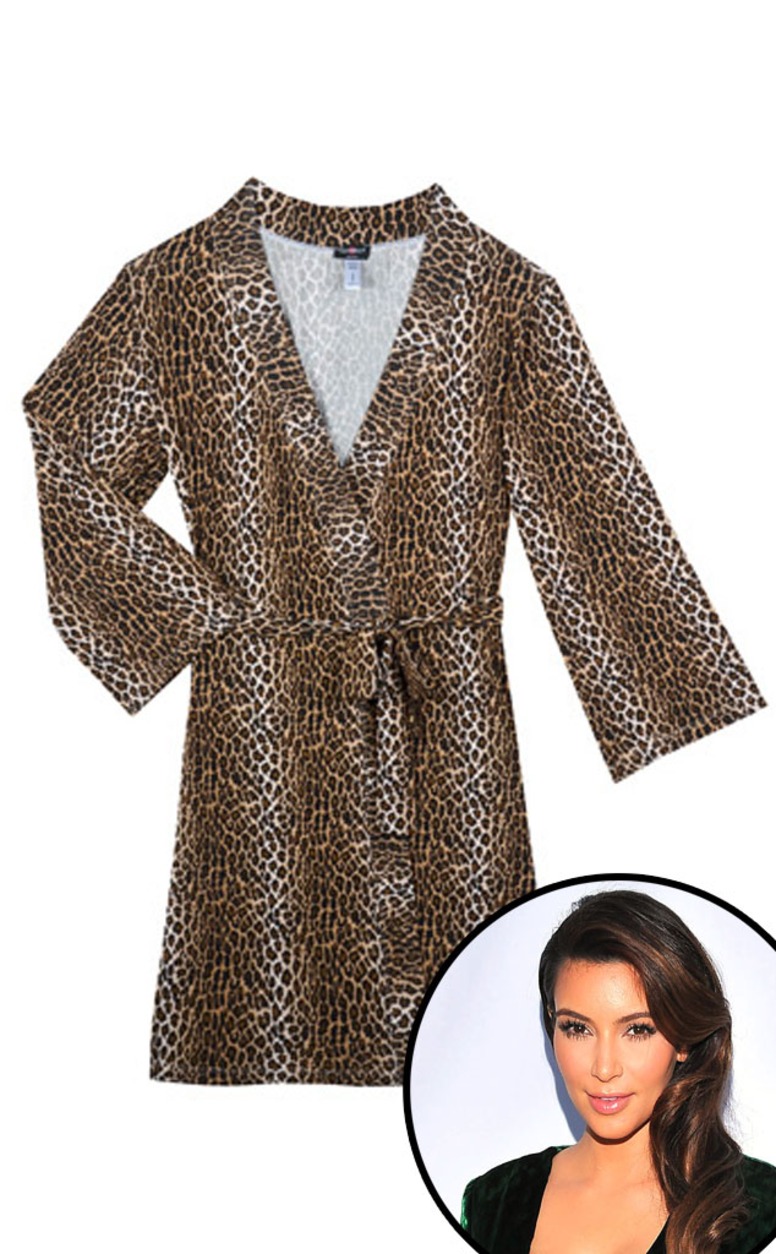 Cosabella Leopard Print Robe, Kim Kardashian