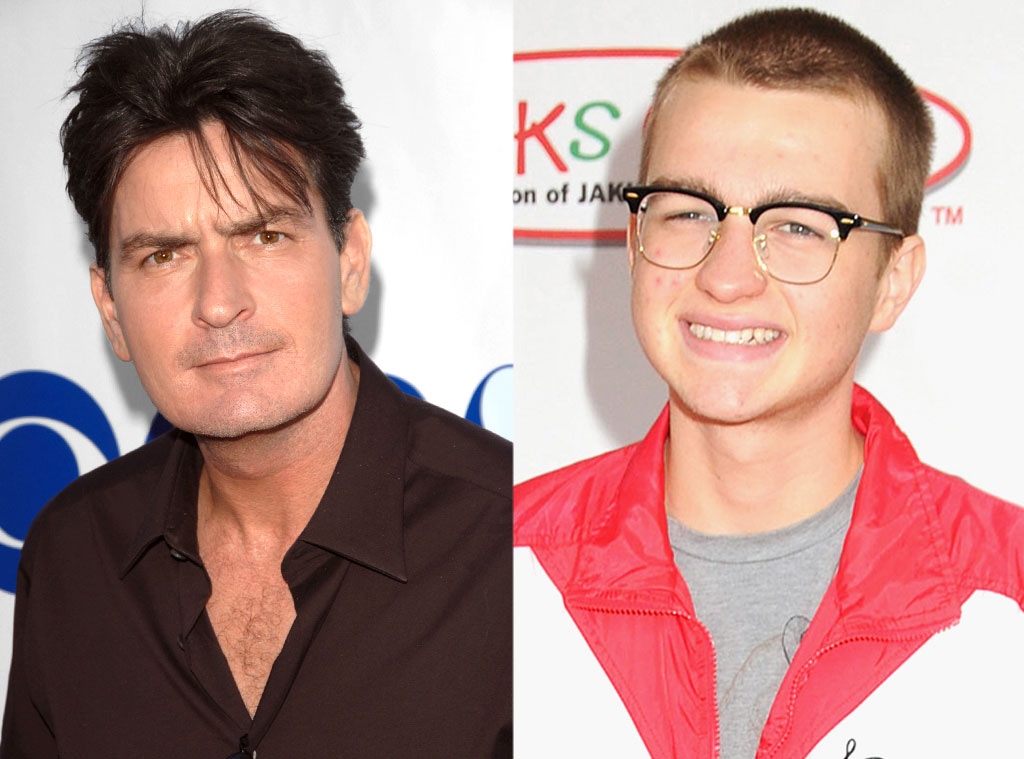 Charlie Sheen, Angus T. Jones